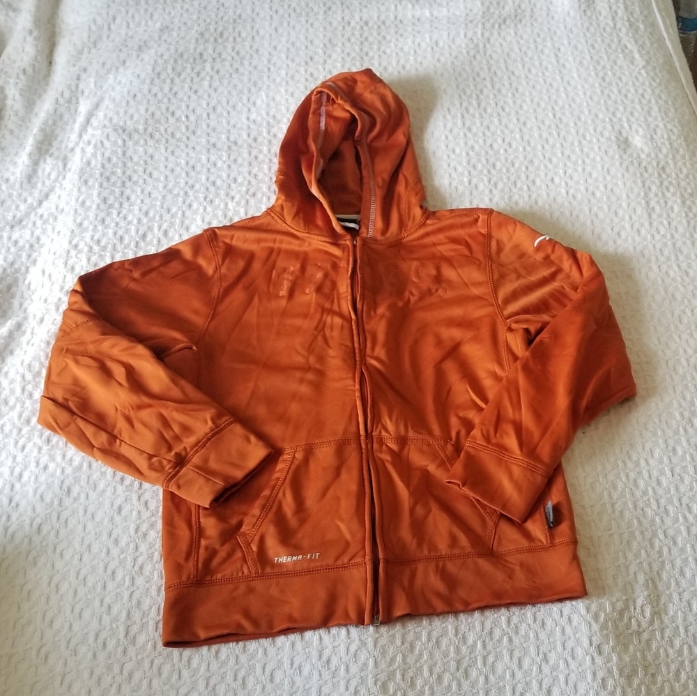 Nike DryFit Texas Longhorns Hoodie Orange